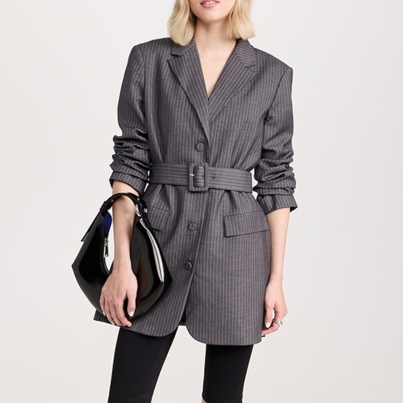 Amanda Uprichard Meritt Blazer Dress XS Belted NEW with tags Shopbop - Picture 2 of 8